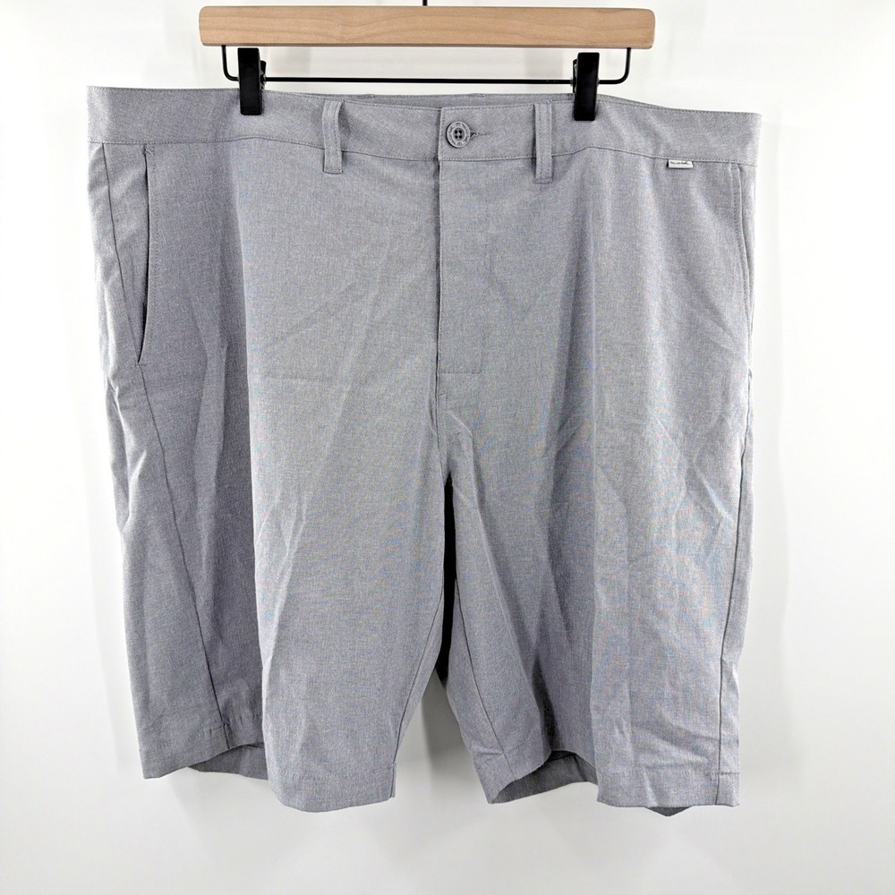 Travis Mathew Shorts Men 42 Gray Golf Chino Inseam 10" Hike